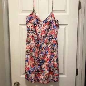 J.Crew Floral Spaghetti Strap Dress